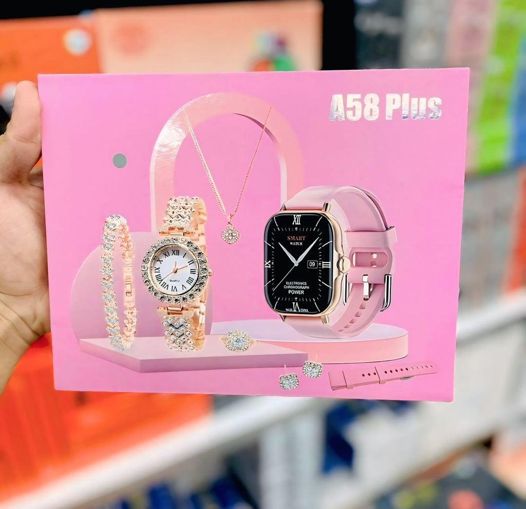 smartwatch A58 plus multiple strapes