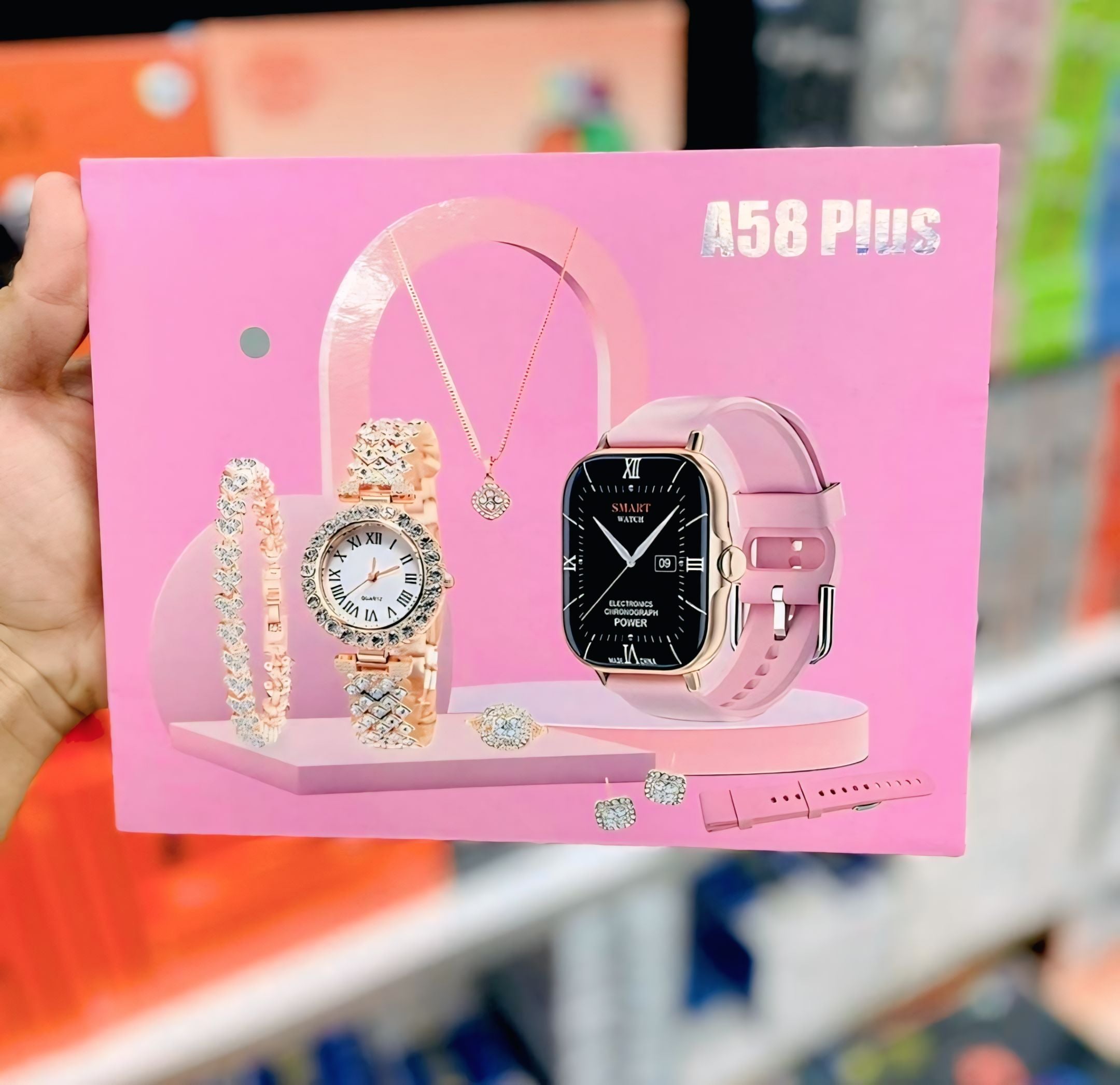 smartwatch A58 plus multiple strapes